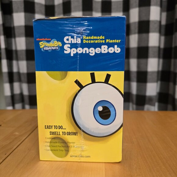 Spongebob Chia Pet Planter - Sealed - Pre-Owned - Picture 4 of 5